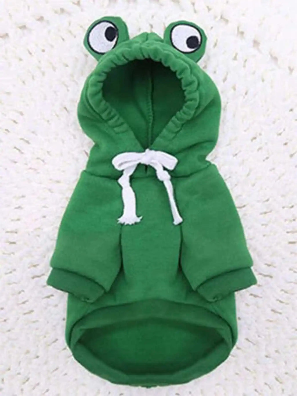 Dog Sweater for Small & Medium Dogs Green Frog Hoodie