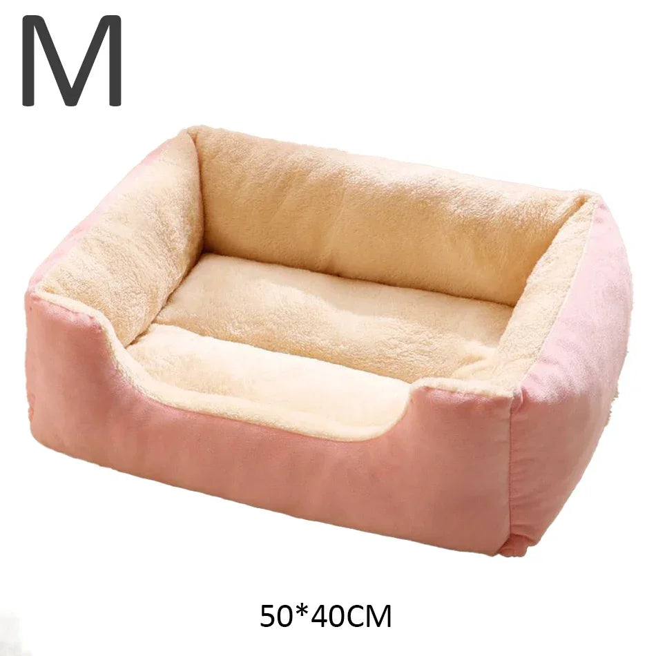 Plush Cat Bed Soft Cushion Pet Bed for Cats & Small Dogs