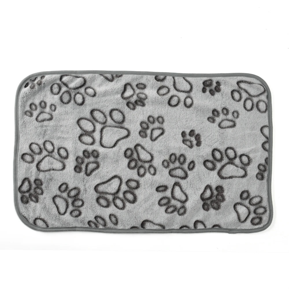Dog Bed Mat – Soft Warm Coral Fleece Pet Sleeping & Travel Mat