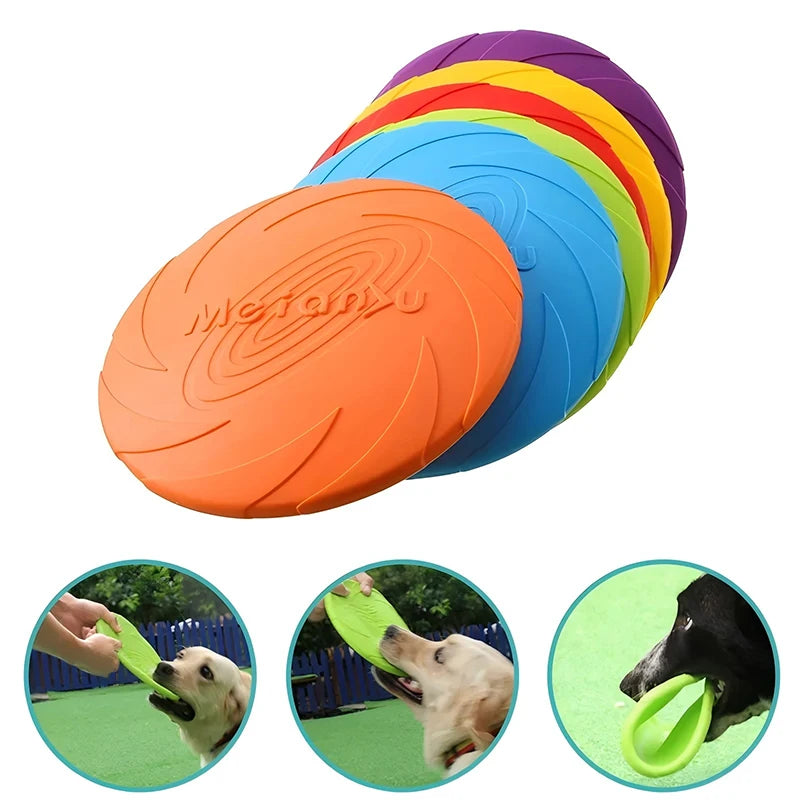 Flying Disc Dog Toy TPR Outdoor Fetch Toy for Dogs