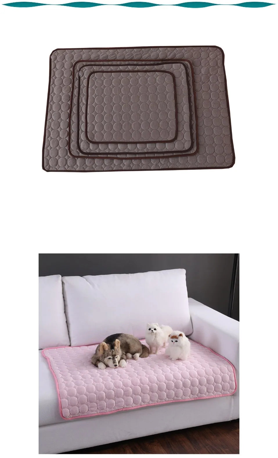 Dog Cooling Mat – Self-Cooling Summer Pad for Small & Large Dogs