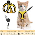 Cat Harness and Leash – Adjustable Reflective Soft Mesh Vest