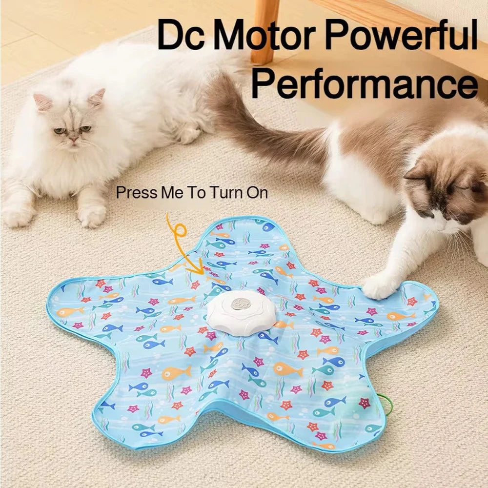 Interactive Cat Toy Hide and Seek Motion Activated Feather Toy