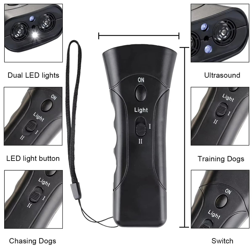 Ultrasonic Dog Repellent – Portable Dog Training Device
