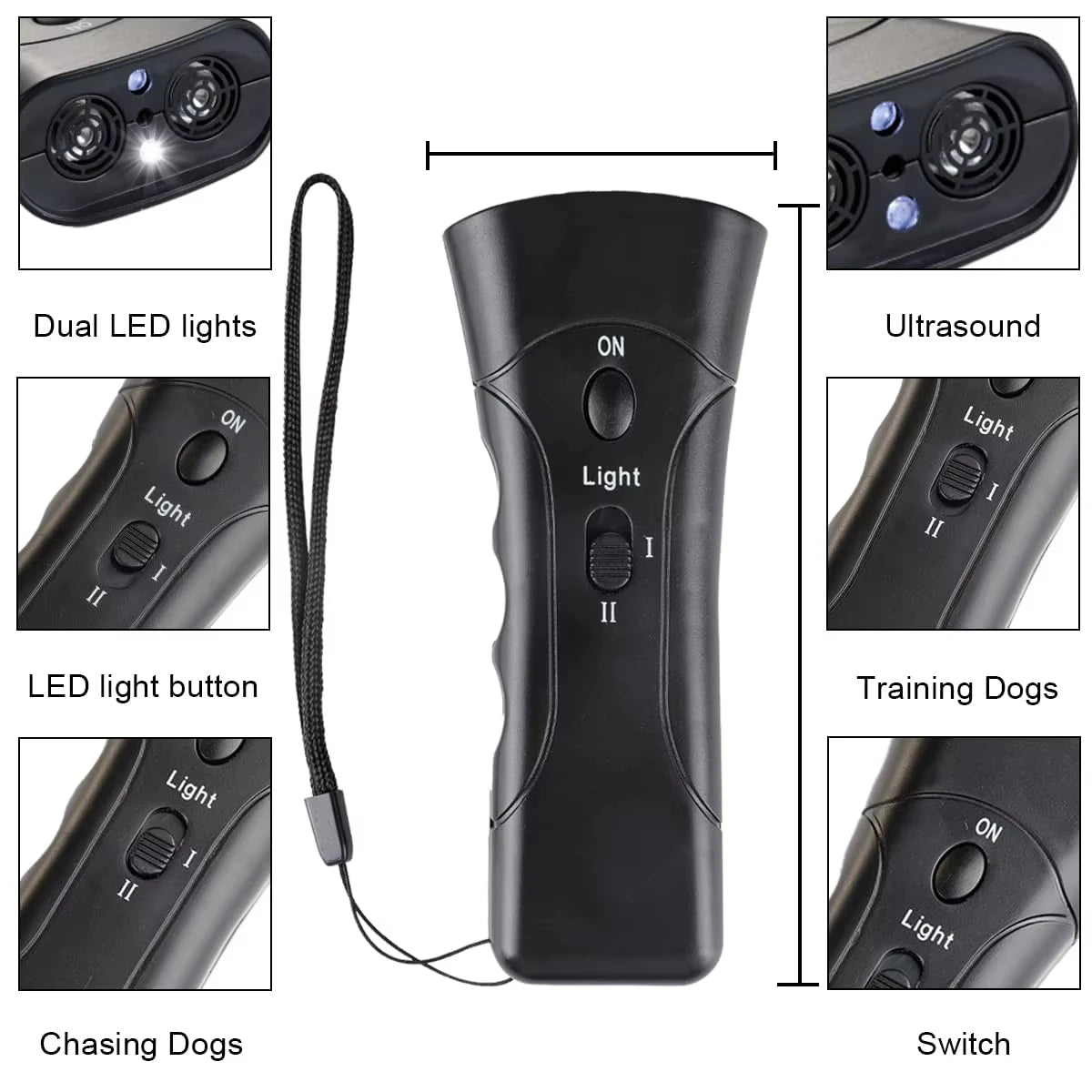 Ultrasonic Dog Repellent – Portable Dog Training Device