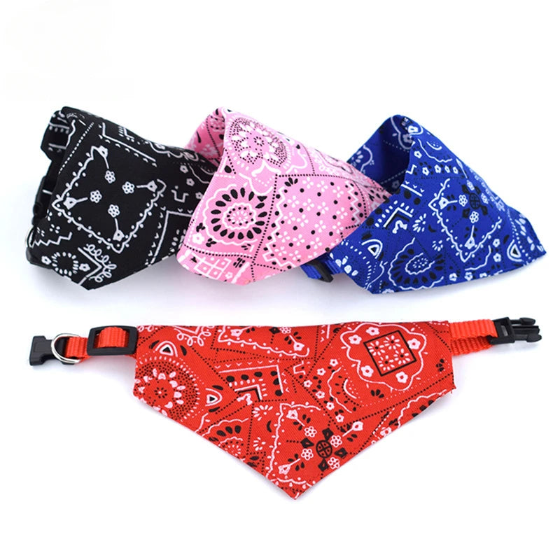 Pet Triangle Scarf Adjustable Dog & Cat Bandana Collar