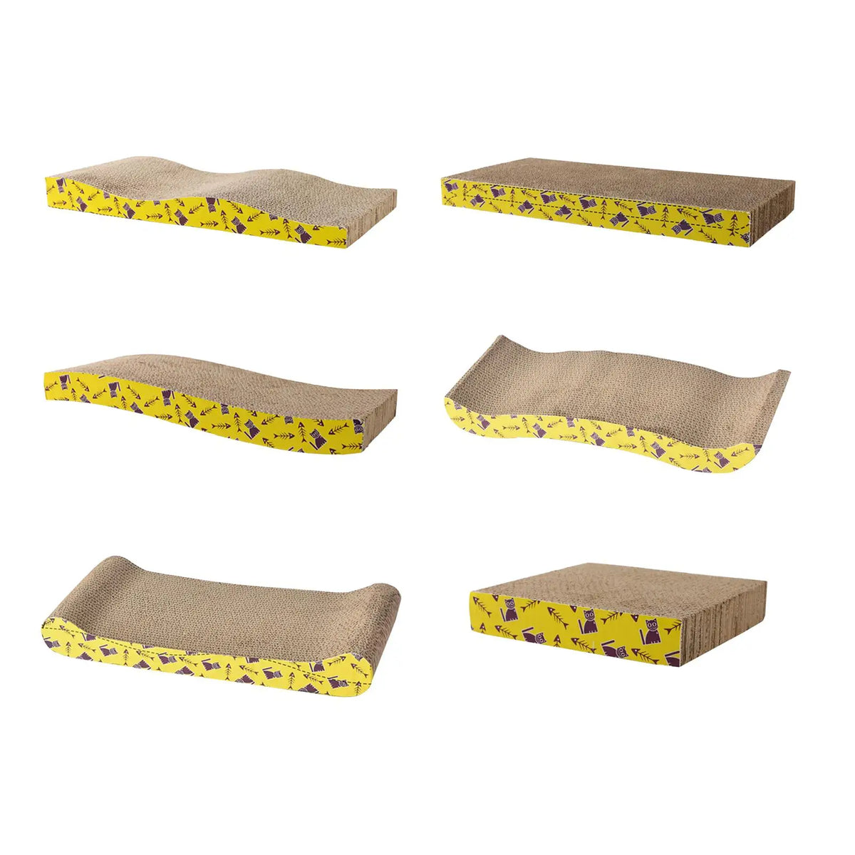 Cardboard Cat Scratcher – Lounge Bed & Scratching Pad for Cats