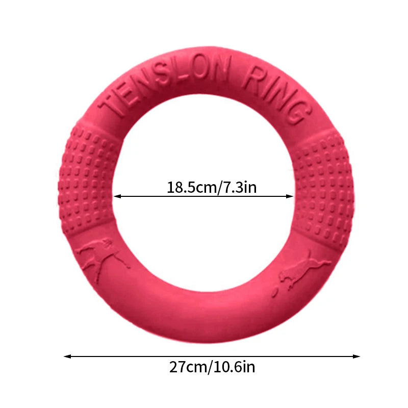 Dog Training Ring – Rubber Interactive Fetch & Flying Disc Toy