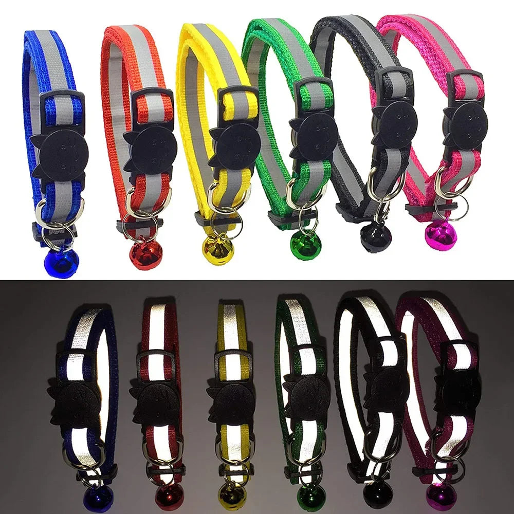Breakaway Cat Collar – Reflective Adjustable Collar With Bell