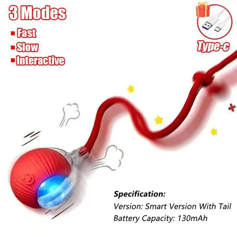 Automatic Dog Ball Toy – Rechargeable Interactive Rolling Ball