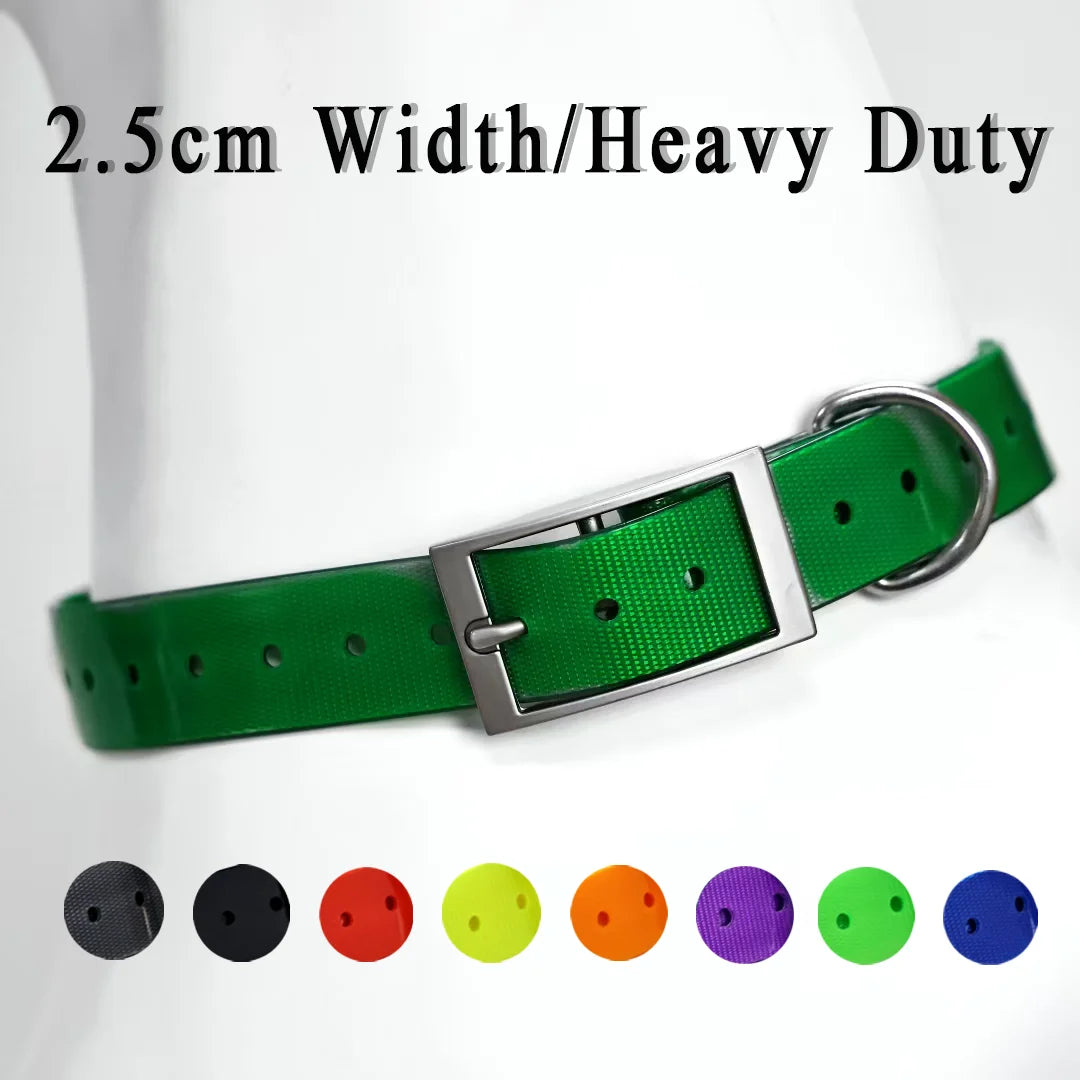 Heavy Duty Dog Collar, Waterproof Adjustable TPU Collar