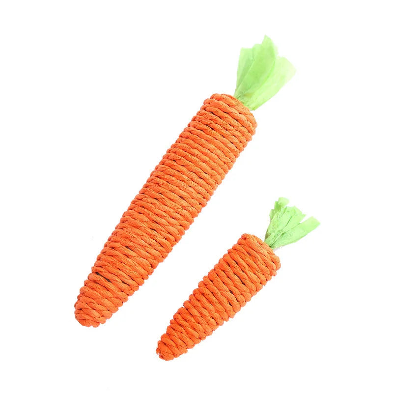 Cat Chew Toy – Carrot Interactive Dental & Scratcher Toy