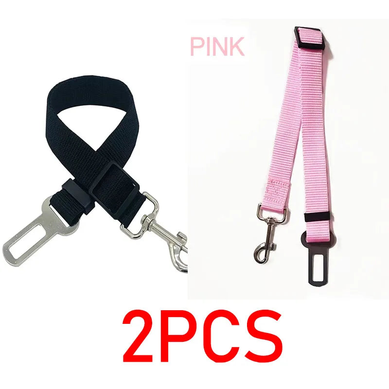 Dog Car Seat Belt – Adjustable Nylon Vehicle Safety Harness
