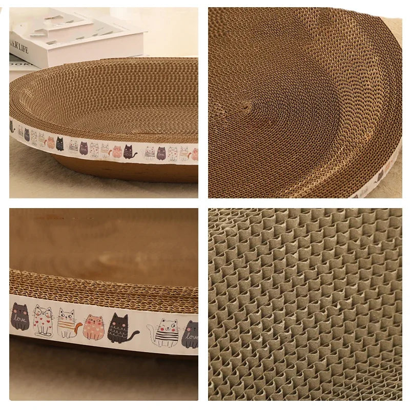 Cat Scratching Post – Corrugated Cat Scratcher with Catnip