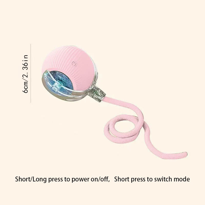 Automatic Interactive Cat Toy Ball – USB Rechargeable Rolling Toy