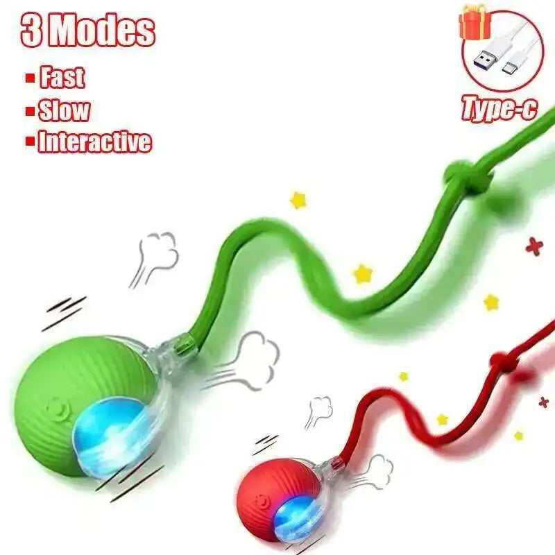 Automatic Dog Ball Toy – Rechargeable Interactive Rolling Ball