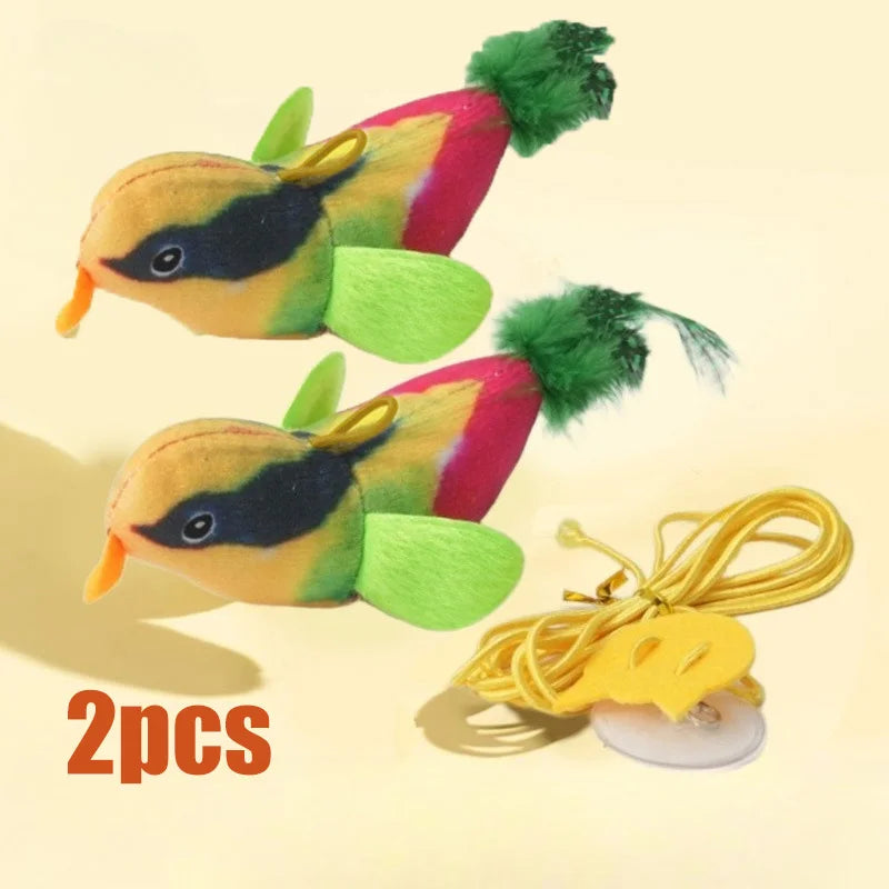 Interactive Cat Toy – Hanging Bird with Realistic Sound
