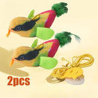 Interactive Bird Cat Toy – Teaser with Catnip