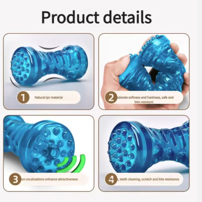 Dog Teething Toy, TPR Chew Stick & Treat Dispensing Toy