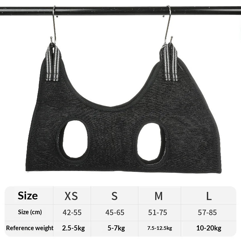 Pet Grooming Hammock – Adjustable Cat & Dog Nail Trimming Sling