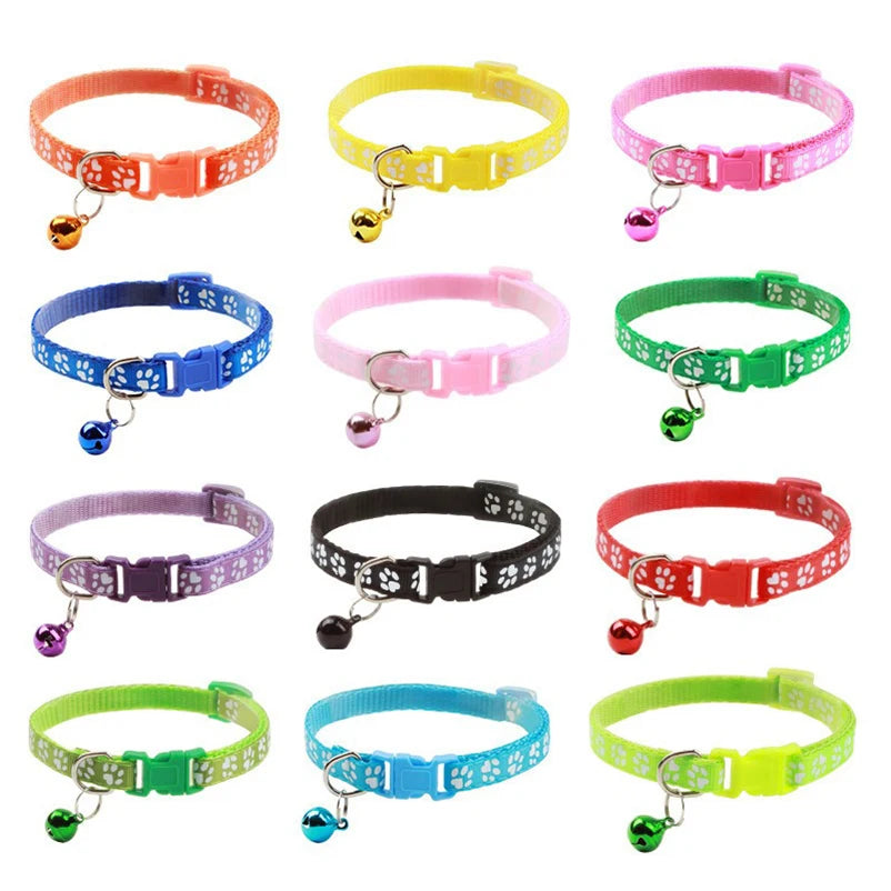 Cat Bell Collar Adjustable Pet Collar with Bell for Everyday Wear