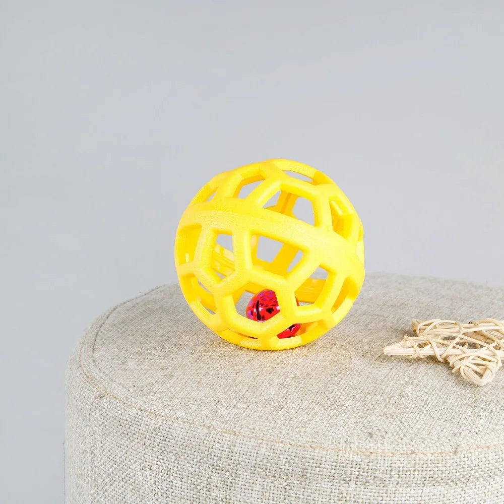 Dog Chew Toy Rubber Ball for Teeth Cleaning & Training