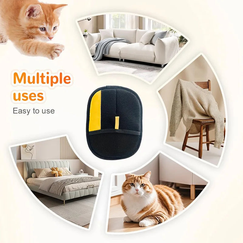 Pet Hair Removal Glove – Double-Sided Dog & Cat Grooming Tool