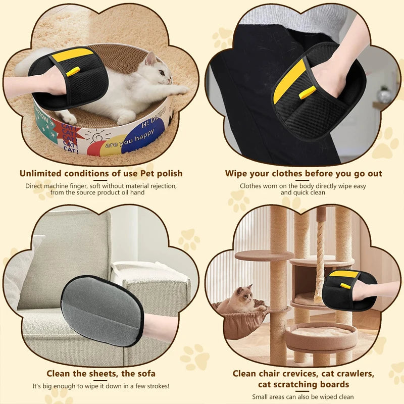 Pet Hair Remover Glove – Reusable Dog & Cat Grooming Tool