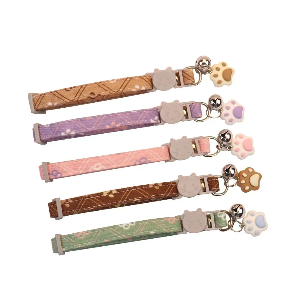 Breakaway Cat Collar with Bell – Adjustable Kitten & Small Dog Collar
