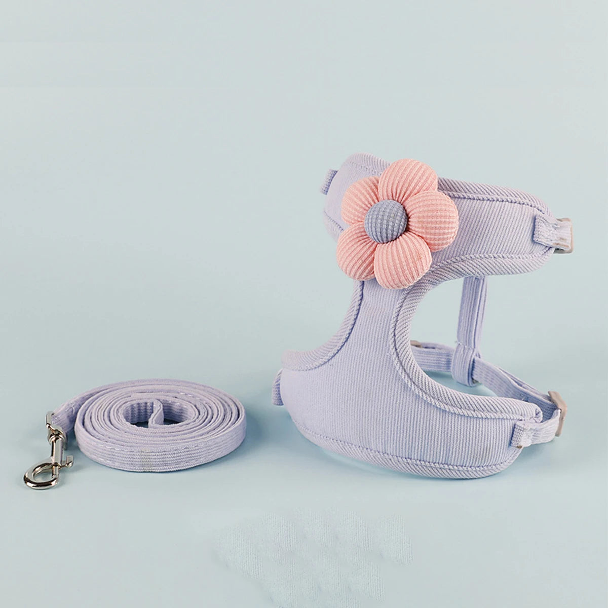 Cat Harness and Leash Set Adjustable Breathable Kitten Harness