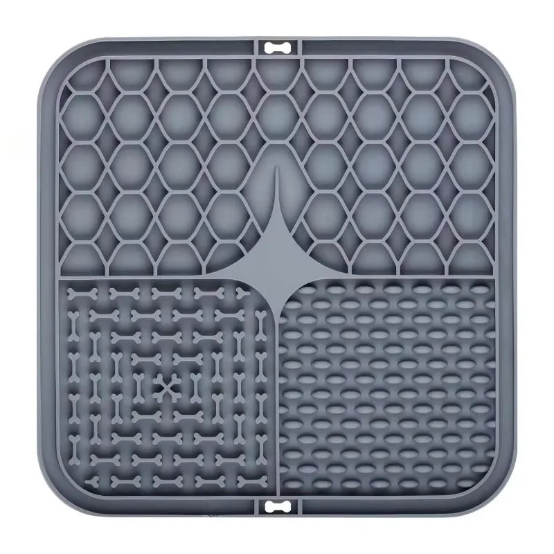 Dog Lick Mat Silicone Slow Feeder for Bathing & Training