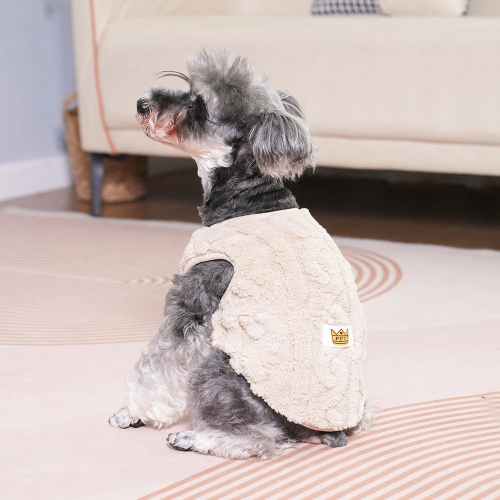 Fleece Dog Sweater, Warm Winter Clothes for Small Dogs & Puppies