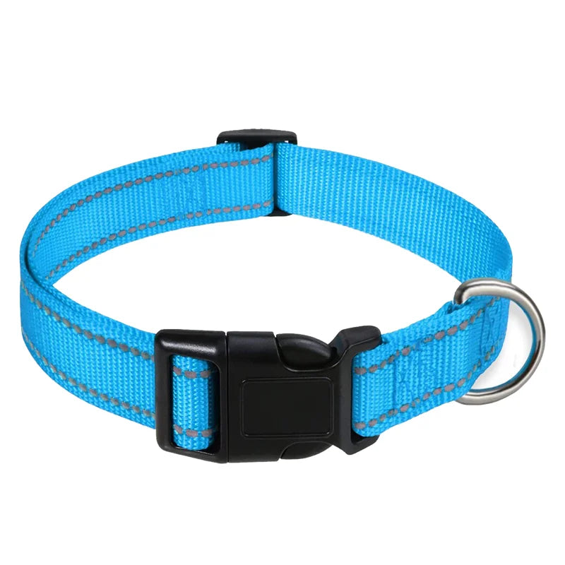Reflective Dog Collar Adjustable Nylon Safety Collar for Small Dogs