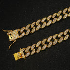 Cuban Link Dog Collar – Diamond Chain with Secure Buckle