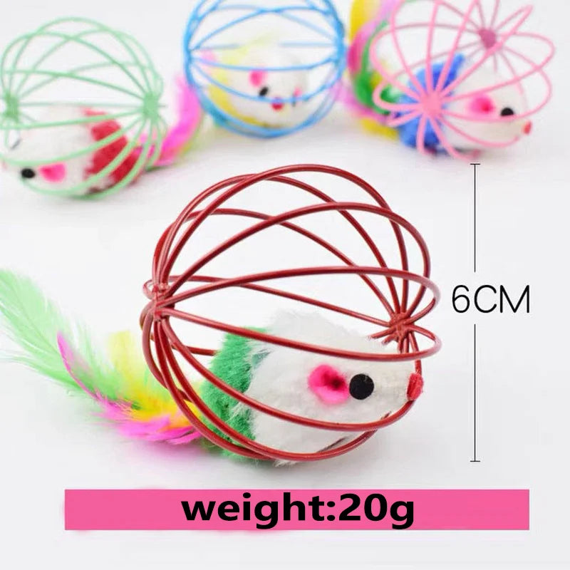 Interactive Cat Toy – Mouse Chase Toy with Colorful Design