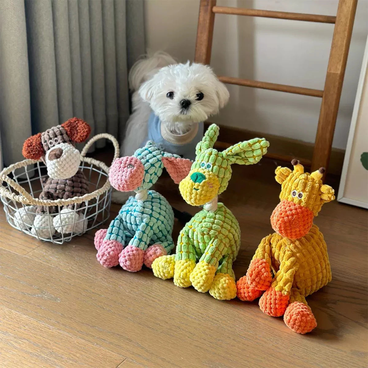 Plush Dog Toy – Puppy Chew & Teething Toy