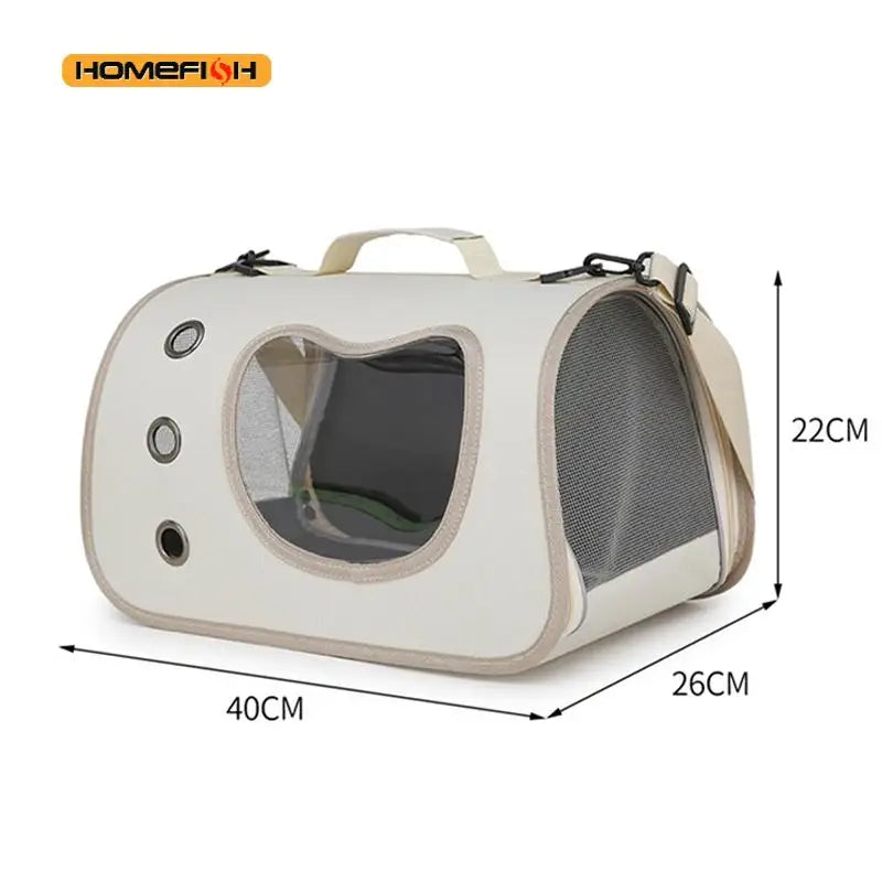 Cat Carrier Bag – Breathable Soft-Sided Travel Carrier for Cats & Dogs