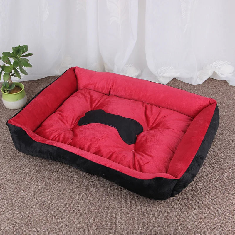 Soft Dog Sofa Bed – Washable Waterproof Warm Bed for Medium Dogs