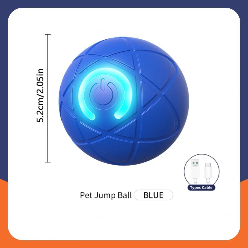 Interactive Dog Ball – USB Rechargeable Automatic Moving Toy