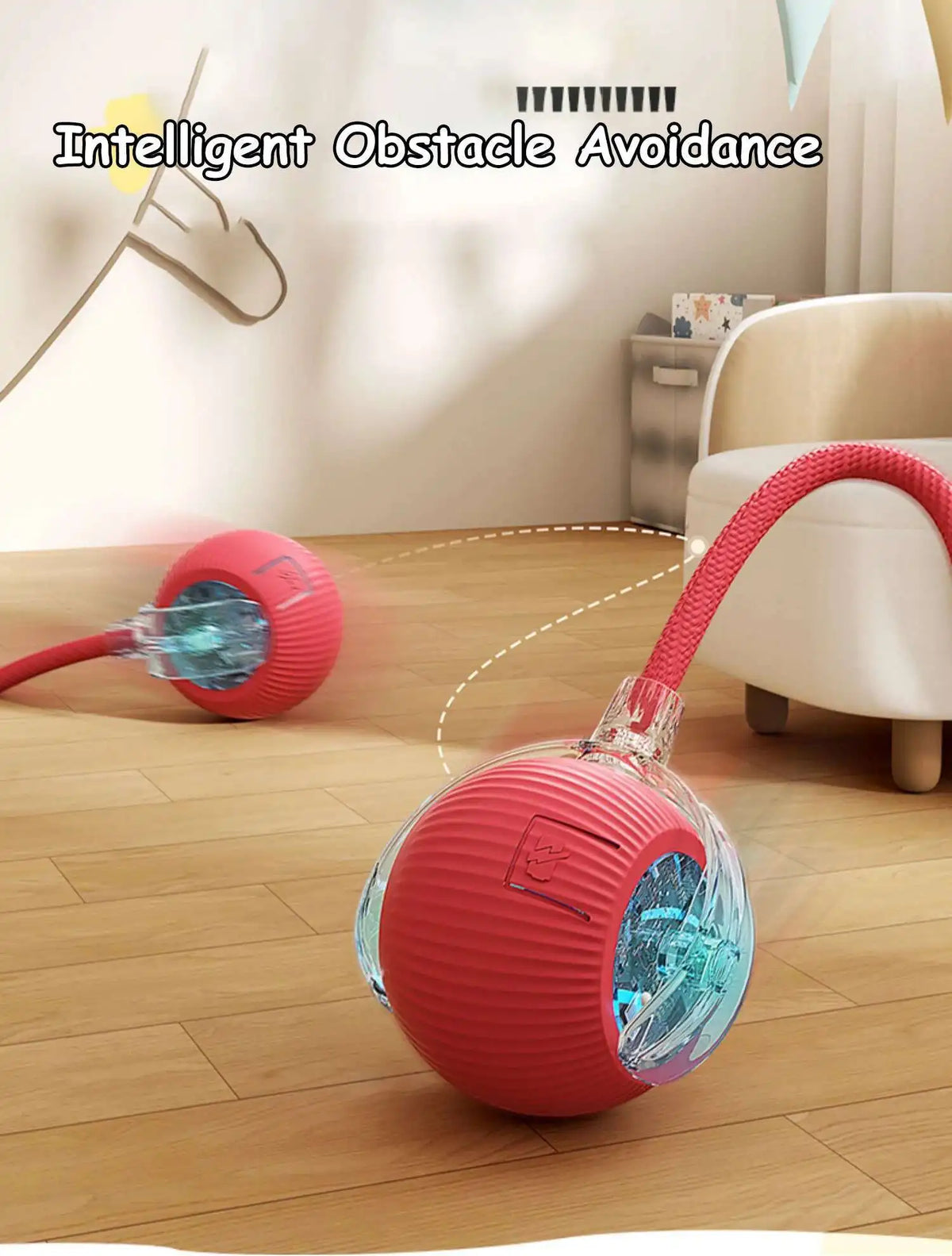 Automatic Dog Ball Toy – Rechargeable Interactive Rolling Ball