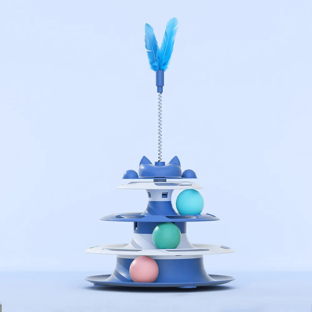 Interactive Cat Toy – Turntable Ball & Stick Play Toy