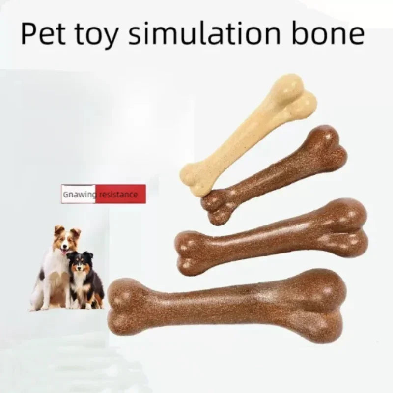 Dog Bone Chew Toy – Wooden Puppy Toy for Small to Large Dogs