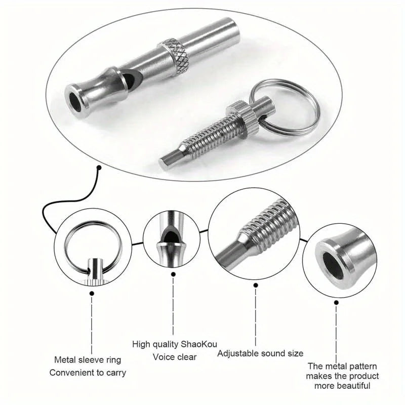 Adjustable Dog Whistle for Training & Recall