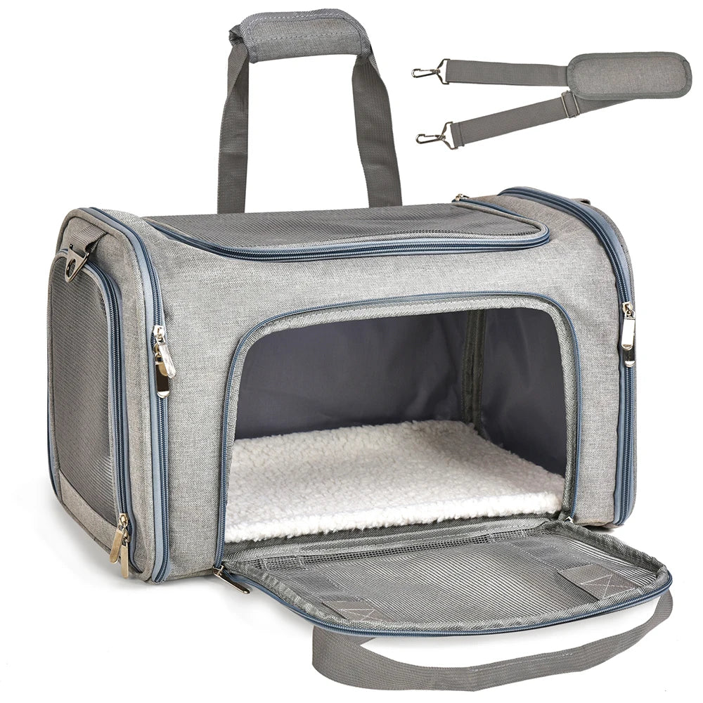 Small Dog Carrier Backpack – Soft-Sided Cat & Pet Travel Bag