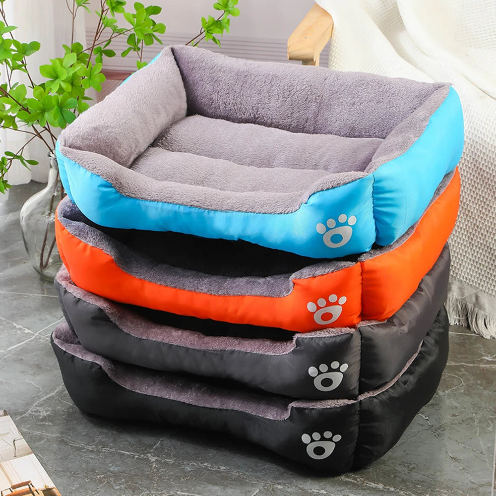 Soft Dog Sofa Bed – Washable Waterproof Warm Bed for Medium Dogs