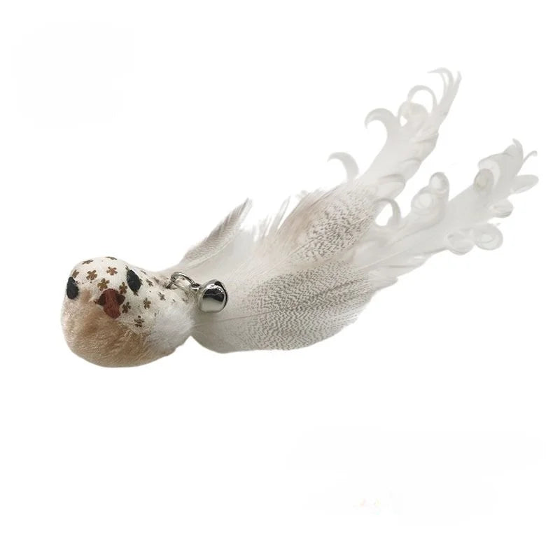 Interactive Feather Cat Wand with Bell & Suction Cup