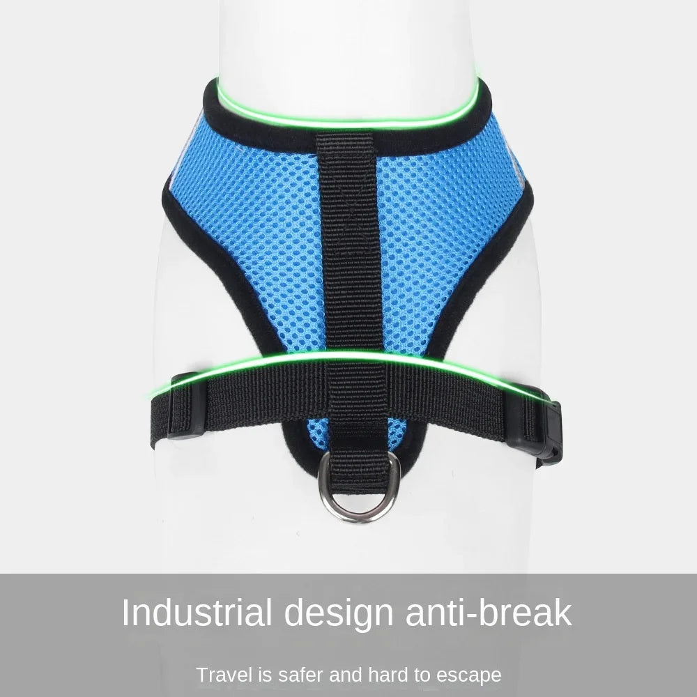 Puppy Harness, Soft Reflective Adjustable Harness with Leash