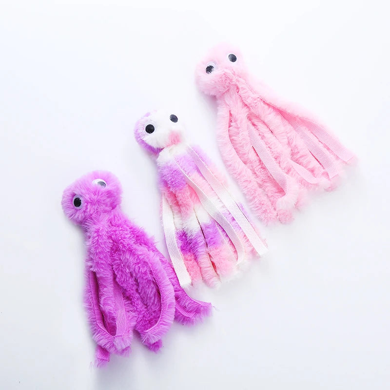 Plush Cat Toy – Cute Octopus Interactive Toy for Cats