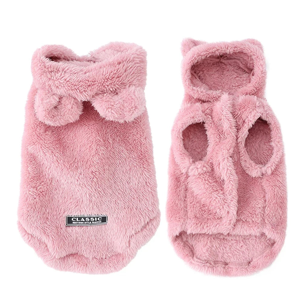 Dog Hoodie – Soft Fleece Coat for Small & Medium Dogs