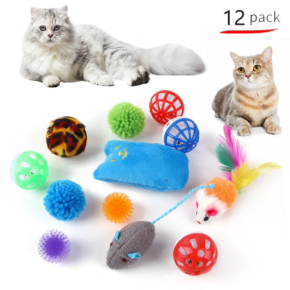 Cat Play Tunnel Mouse Shape Toy for Kittens Indoor Play
